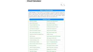 Thumbnail of cloud-calculator.com