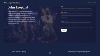 Screenshot of johnleopardlighting.com