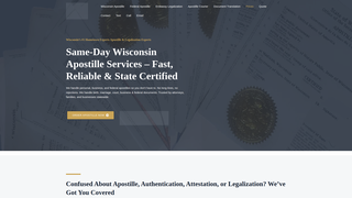 Thumbnail of wisconsinapostilleagent.com