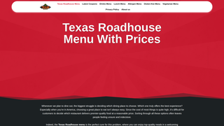 Thumbnail of texasroadhousemennu.com