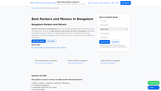 Thumbnail of packersandmoversinbangalore.com
