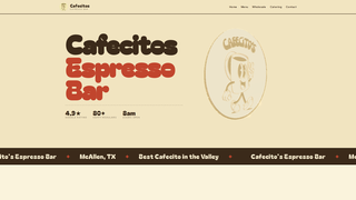 Screenshot of cafecitosespressobar.com