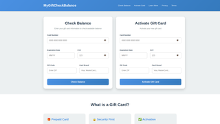 Thumbnail of mygiftcheckbalance.com