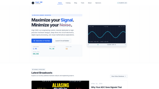 Screenshot of highsnr.org
