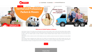 Thumbnail of srishtipackersandmovers.com