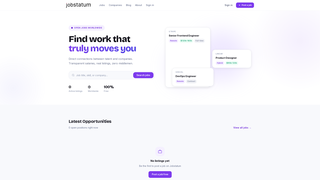 Screenshot of jobstatum.com
