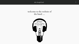 Thumbnail of afterthoughtband.com