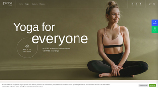 Screenshot of yogafreeyourmind.com