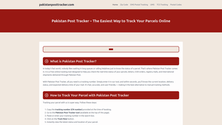 Thumbnail of pakistanposttracker.com