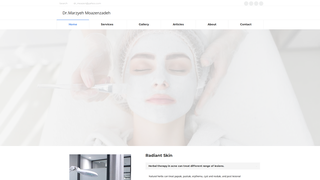 Screenshot of marzyehmoazenzadeh.com
