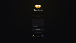 Screenshot of gazespeak.com