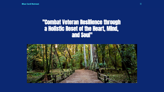 Screenshot of bluecordretreat.com