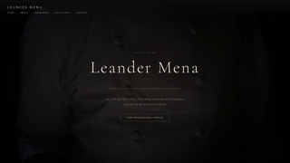 Screenshot of leandermena.com
