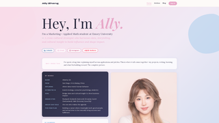 Screenshot of allyzheng.com