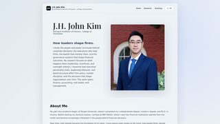 Screenshot of jhjohnkim.com
