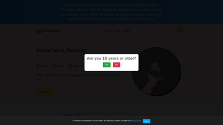 Thumbnail of badmintondailyfantasy.com