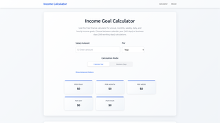 Thumbnail of incomegoalcalculator.com