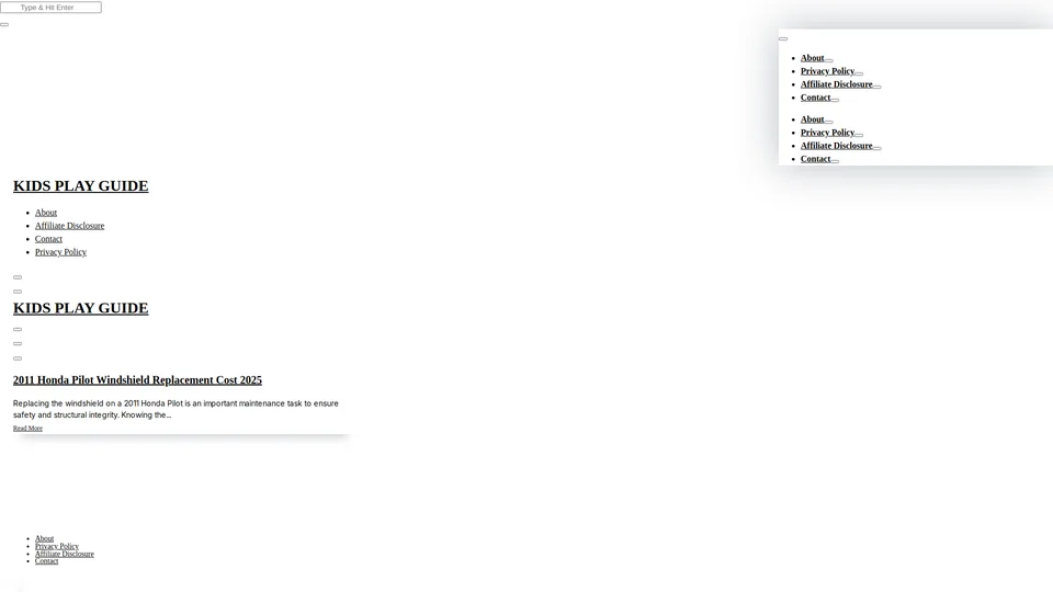 Screenshot of kidsplayguide.org