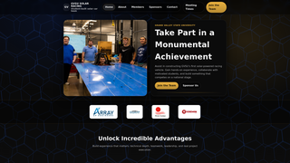 Screenshot of gvsusolarracing.com