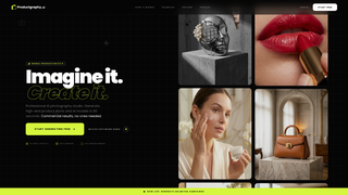Screenshot of productgraphy.ai