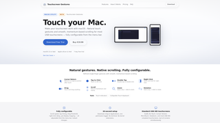Screenshot of touchscreengestures.com