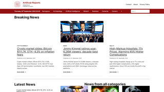 Thumbnail of artificial-reports.com