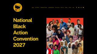Screenshot of nationalblackactionconvention.org
