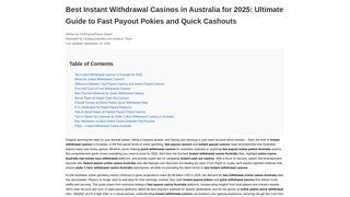 Thumbnail of fastpayoutpokies.com