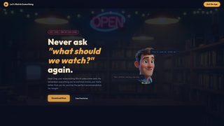 Screenshot of letswatchsomething.com