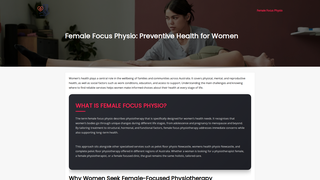 Thumbnail of focusonwomenphysioau.com