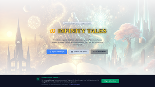 Screenshot of infinity-tales.com