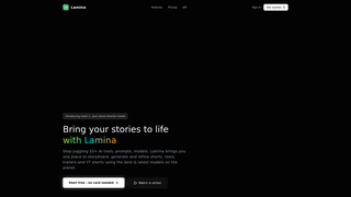 Screenshot of uselamina.ai