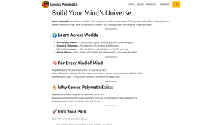 Thumbnail of geniuspolymath.com
