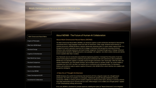 Thumbnail of multidimensionalneuralmatrix.com