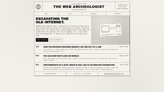 Screenshot of webarcheologist.com