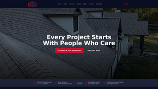 Screenshot of pitrockroofing.info