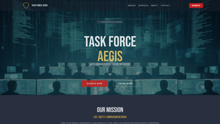 Screenshot of taskforceaegis.org