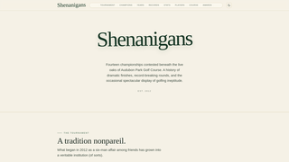 Screenshot of theshenanigans.org