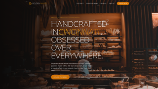 Screenshot of goldenhandsbakery.com