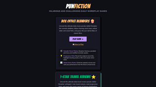 Screenshot of punfiction.io