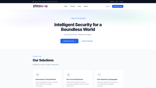 Screenshot of ztashield.com