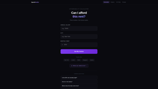 Screenshot of spendverdict.com