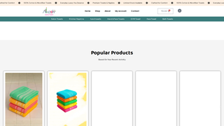 Thumbnail of akashtowels.com