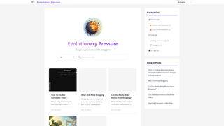 Thumbnail of evolutionarypressure.com