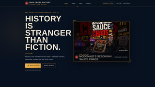Screenshot of whocareshistory.com