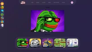 Screenshot of makeitmemegame.com