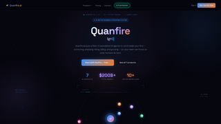 Screenshot of quanfire.ai