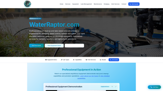 Screenshot of waterraptor.com