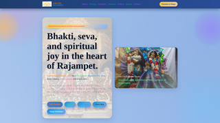 Screenshot of iskconrajampet.org