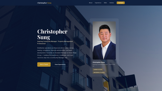 Screenshot of christophersung.com